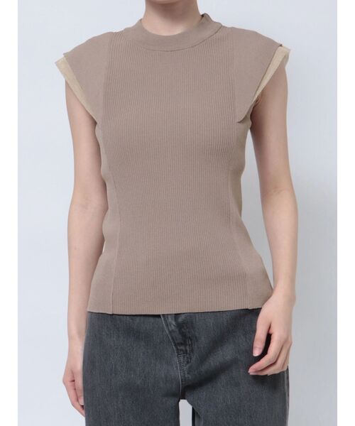 LAGUNAMOON（ラグナムーン）の「カバースリーブシアーニットプルオーバー（ニット/セーター・レディース・ホワイト/ベージュ/ブラック・FREE）」の21枚目の写真