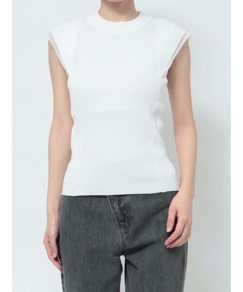 LAGUNAMOON（ラグナムーン）の「カバースリーブシアーニットプルオーバー（ニット/セーター・レディース・ホワイト/ベージュ/ブラック・FREE）」の22枚目の写真