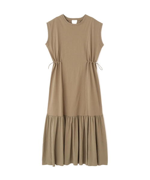 FREE'S MART（フリーズマート）の「◆布帛ドッキングフレンチスリーブカットワンピース（ワンピース・レディース・オレンジ/ブラック/カーキ・SMALL/MEDIUM）」の10枚目の写真