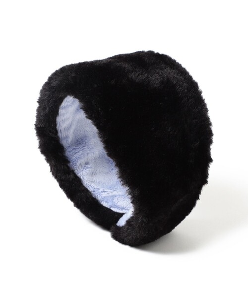 Ray BEAMS（レイビームス）の「フェイクファー イヤーマフ（イヤーマフ・レディース・ライトグレー/ブラック・ONE SIZE）」の10枚目の写真