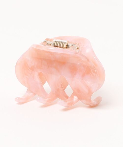 アッカ ヘアクリップ マーブルピンク