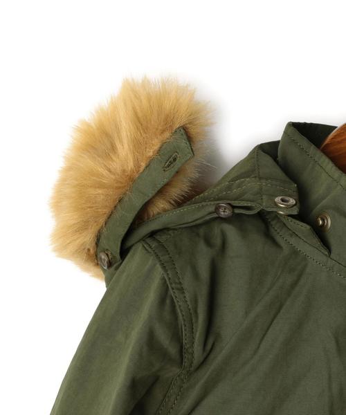 green label relaxing（グリーンレーベルリラクシング）の「■■■3way ショートモッズコート（その他アウター・キッズ・オリーブ・135/95/S/105/M/115/L/125）」の8枚目の写真