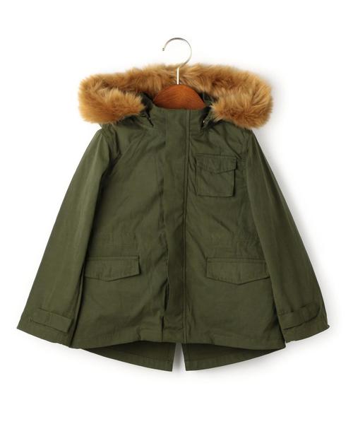 green label relaxing（グリーンレーベルリラクシング）の「■■■3way ショートモッズコート（その他アウター・キッズ・オリーブ・135/95/S/105/M/115/L/125）」の6枚目の写真