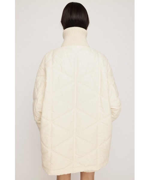 SLY（スライ）の「QUILTING HALF ZIP PULLOVER キルティング ハーフ ジップ プルオーバー / セットアップ可（その他トップス・レディース・アイボリー/ブラック・FREE）」の16枚目の写真