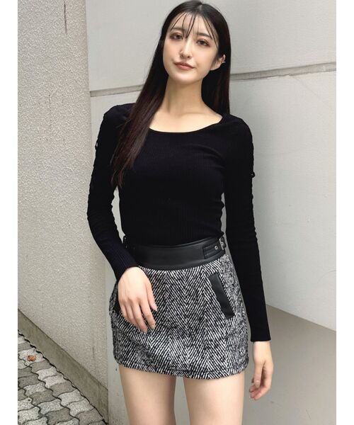 GYDA(ジェイダ)の「【SETUP着用可】ツイード異素材スカートライクショートパンツ(スカート・レディース・その他2/その他・MEDIUM/SMALL)」の4枚目の写真