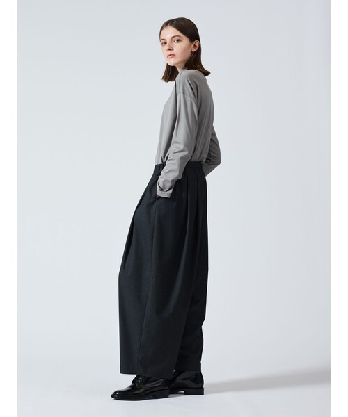 mizuiroind(ミズイロインド)の「mizuiro ind ワイドタックパンツ(その他パンツ・レディース・ライトグレー/ブラウン/ネイビー系1/ブラック系その他2/グレー系その他5/グレー・FREE)」の16枚目の写真