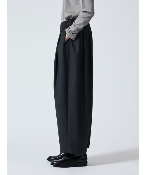 mizuiroind（ミズイロインド）の「mizuiro ind ワイドタックパンツ（その他パンツ・レディース・ライトグレー/ブラウン/ネイビー系1/ブラック系その他2/グレー系その他5/グレー・FREE）」の19枚目の写真