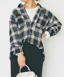 un dix cors | シアーチェックシャツ(シャツ/ブラウス)