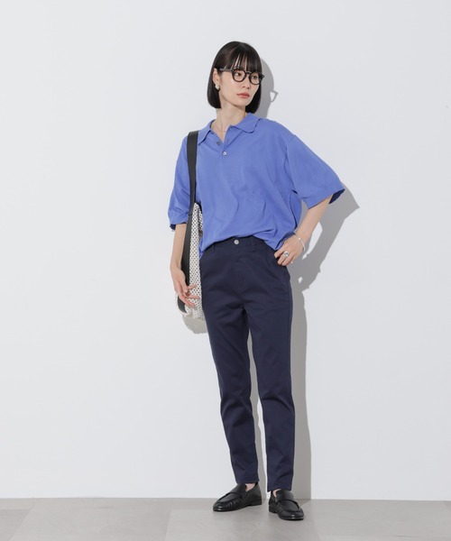 Apo(s)ture(アポスチャー)の「OLIVIA-001/チノスリムパンツ(チノパンツ・レディース・ブラック/ベージュ/ネイビー/ホワイト・XS/S/M/L/XL)」の19枚目の写真
