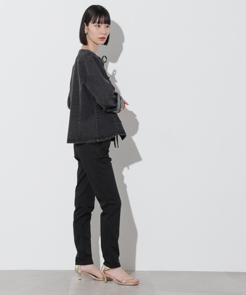 Apo(s)ture(アポスチャー)の「OLIVIA-001/チノスリムパンツ(チノパンツ・レディース・ブラック/ベージュ/ネイビー/ホワイト・XS/S/M/L/XL)」の18枚目の写真