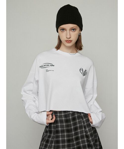 セール】マークユニットロングTシャツ（Tシャツ/カットソー