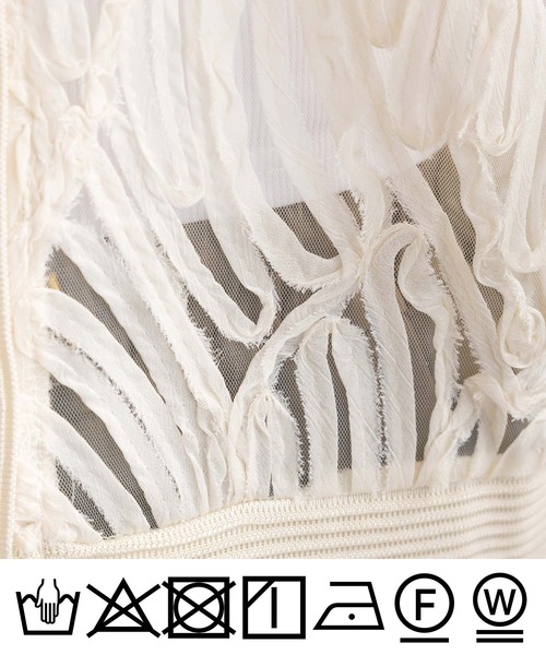 PICCIN（ピッチン）の「チュール刺繍カーディガン（Tシャツ/カットソー・レディース・ブラック/アイボリー・M）」の19枚目の写真