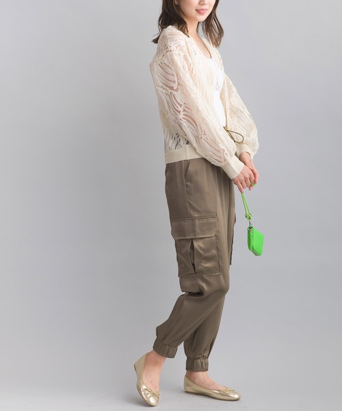 PICCIN（ピッチン）の「チュール刺繍カーディガン（Tシャツ/カットソー・レディース・ブラック/アイボリー・M）」の6枚目の写真