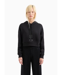 ARMANI EXCHANGE | 【A|X アルマーニ エクスチェンジ】＜オンライン限定＞シグネチャーロゴ　クロップドフーデッドスウェットパーカー(スウェット)