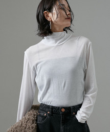 SALON adam et rope' | UVケア シアーハイネックプルオーバー(Tシャツ/カットソー)