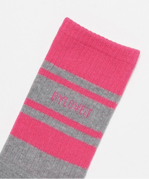 by LOVEiT（バイラビット）の「ラインクルーソックス（ソックス/靴下・キッズ・ブラック/サックスブルー/ピンク・L/M/S）」の4枚目の写真