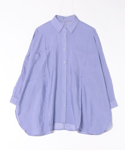 reca(レカ)の「シアードルマンシャツ(シャツ/ブラウス・レディース・ブラック/ブラウン/キャメル/ダークベージュ/グレー/グレイッシュベージュ/カーキ/ワイン/グリーン/ミント/ラベンダー・M)」の9枚目の写真