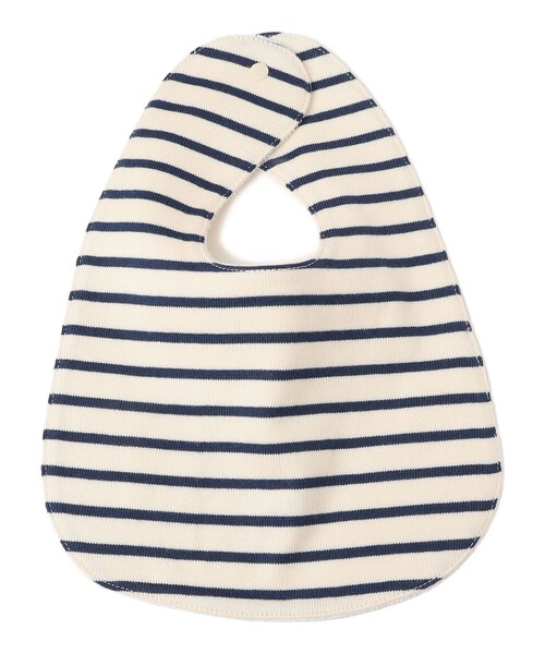 SHIPS（シップス）の「SHIPS KIDS:オーガニック コットン ボーダー スタイ（スタイ/よだれかけ・キッズ・オフホワイト/ピンク/ネイビー・ONE SIZE）」の2枚目の写真