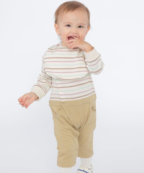 SHIPS（シップス）の「SHIPS KIDS:オーガニック コットン ボーダー スタイ（スタイ/よだれかけ・キッズ・オフホワイト/ピンク/ネイビー・ONE SIZE）」の6枚目の写真