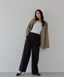 J by blue（ジェイバイブルー）の「ピンタックストレートスラックス（スラックス）」