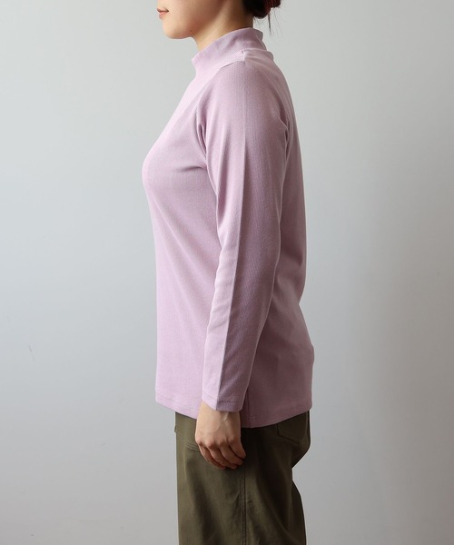 MB mint breeze(エムビーミントブリーズ)の「【L~6L 大きいサイズ】【吸湿・発熱】テレコタートルネックTシャツ(Tシャツ/カットソー・レディース・ライトグレー/ブラック/ピンク・LL/3L/4L/5L/6L/L)」の15枚目の写真