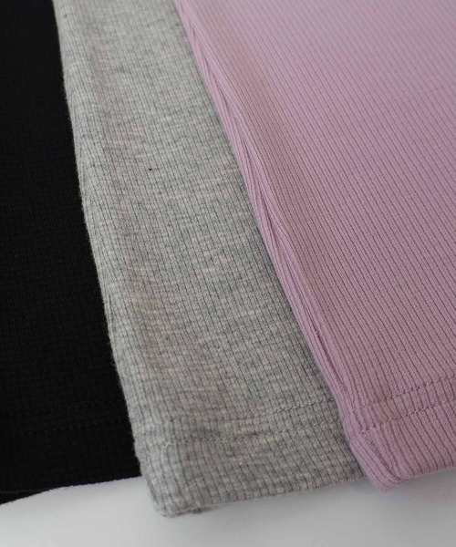 MB mint breeze(エムビーミントブリーズ)の「【L~6L 大きいサイズ】【吸湿・発熱】テレコタートルネックTシャツ(Tシャツ/カットソー・レディース・ライトグレー/ブラック/ピンク・LL/3L/4L/5L/6L/L)」の17枚目の写真