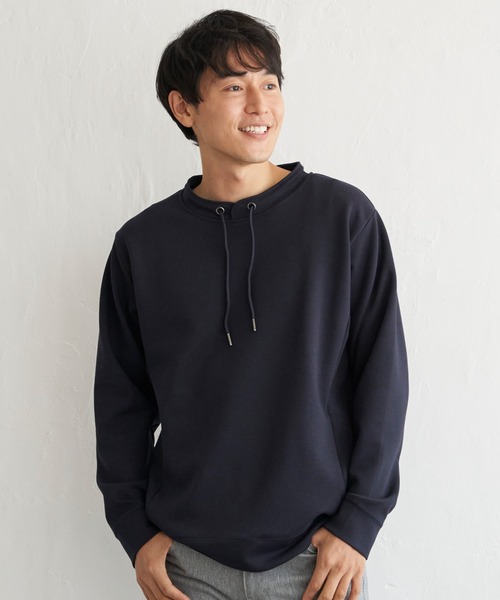 ikka(イッカ)の「【抗菌防臭】GOKU楽ダンボールルーイカラー(スウェット・メンズ・グリーン/ホワイト/グレー/ネイビー/ワイン・XL/L/M/S)」の7枚目の写真
