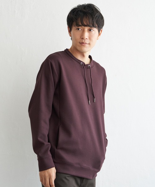 ikka(イッカ)の「【抗菌防臭】GOKU楽ダンボールルーイカラー(スウェット・メンズ・グリーン/ホワイト/グレー/ネイビー/ワイン・XL/L/M/S)」の9枚目の写真