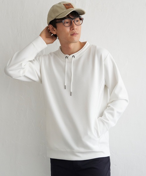 ikka(イッカ)の「【抗菌防臭】GOKU楽ダンボールルーイカラー(スウェット・メンズ・グリーン/ホワイト/グレー/ネイビー/ワイン・XL/L/M/S)」の8枚目の写真