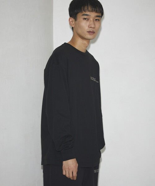 Firsthand(ファーストハンド)の「MA Firsthand/マ ファーストハンド BASIC LOGO LS TEE / ロングスリーブTシャツ / ロンT / 長袖Tシャツ(Tシャツ/カットソー・メンズ・ホワイト/ブラック/グレー・MEDIUM/LARGE)」の5枚目の写真