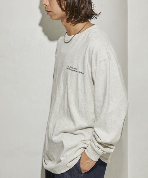 Firsthand(ファーストハンド)の「MA Firsthand/マ ファーストハンド BASIC LOGO LS TEE / ロングスリーブTシャツ / ロンT / 長袖Tシャツ(Tシャツ/カットソー・メンズ・ホワイト/ブラック/グレー・MEDIUM/LARGE)」の13枚目の写真