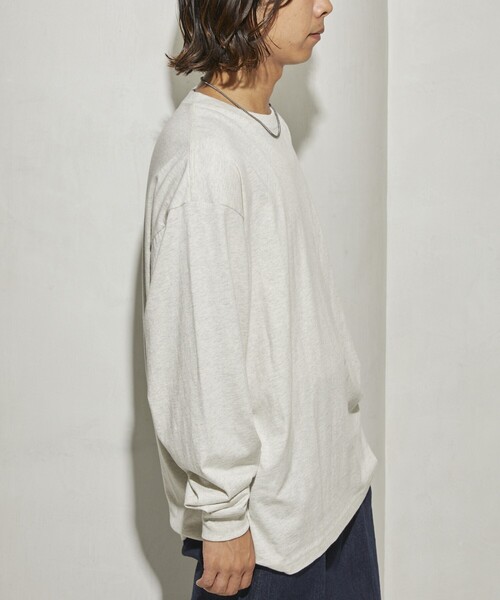 Firsthand(ファーストハンド)の「MA Firsthand/マ ファーストハンド BASIC LOGO LS TEE / ロングスリーブTシャツ / ロンT / 長袖Tシャツ(Tシャツ/カットソー・メンズ・ホワイト/ブラック/グレー・MEDIUM/LARGE)」の15枚目の写真