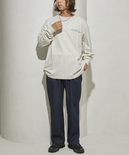 Firsthand(ファーストハンド)の「MA Firsthand/マ ファーストハンド BASIC LOGO LS TEE / ロングスリーブTシャツ / ロンT / 長袖Tシャツ(Tシャツ/カットソー・メンズ・ホワイト/ブラック/グレー・MEDIUM/LARGE)」の16枚目の写真