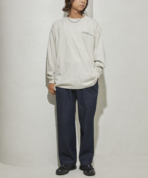 Firsthand(ファーストハンド)の「MA Firsthand/マ ファーストハンド BASIC LOGO LS TEE / ロングスリーブTシャツ / ロンT / 長袖Tシャツ(Tシャツ/カットソー・メンズ・ホワイト/ブラック/グレー・MEDIUM/LARGE)」の20枚目の写真