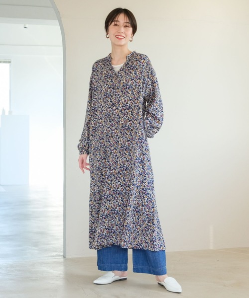 セール】＜低身長サイズあり＞2WAYフラワープリントワンピース144314