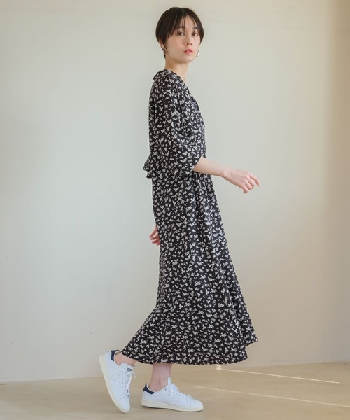 セール】＜低身長サイズあり＞2WAYフラワープリントワンピース144314