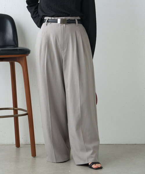Jena espace merveilleux(ジェナ エスパスメルヴェイユ)の「ラメタックワイドパンツ(その他パンツ・レディース・チャコールグレー/ライトグレー・FREE)」の14枚目の写真