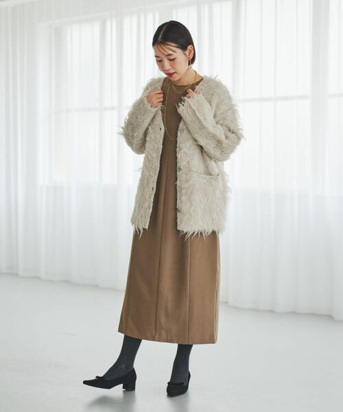 セール】F by ROSSO シープドッグシャギーカーディガン（カーディガン