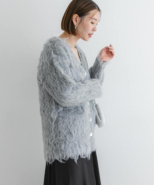 F by ROSSO(エフバイロッソ)の「F by ROSSO シープドッグシャギーカーディガン(カーディガン/ボレロ・レディース・ベージュ系その他/グレー・FREE)」の15枚目の写真