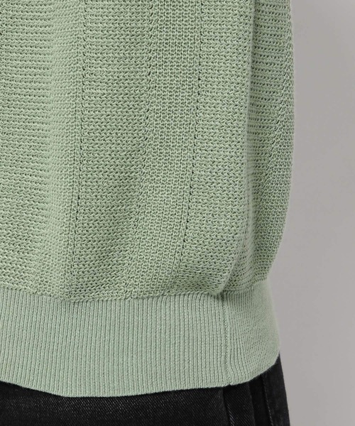 LURAKU(ルラク)の「【LURAKU】dry touch Loose knit polo shirt /ドライタッチルーズニットポロシャツ(ニット/セーター・メンズ・グリーン・MEDIUM)」の20枚目の写真
