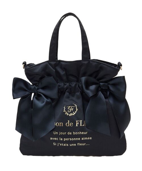 Maison de FLEUR（メゾンドフルール）の「ダブルリボン2Wayトート