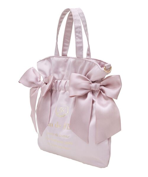 Maison de FLEUR(メゾンドフルール)の「ダブルリボン2Wayトートバッグ(ショルダーバッグ・レディース・ピンク系その他3/ネイビー/ピンク/ブラック・FREE)」の20枚目の写真