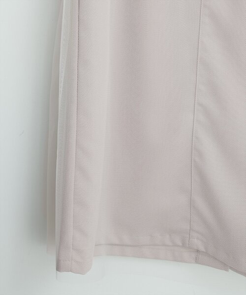 natural couture(ナチュラルクチュール)の「T/Rツイルチュールスカート(スカート・レディース・チャコールグレー/ライトベージュ/ブラック・FREE)」の17枚目の写真