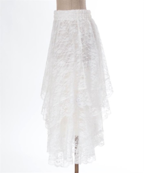 axes femme（アクシーズファム）の「ペチ付イレヘムレーススカート（スカート・レディース・ブラック/ホワイト・FREE）」の18枚目の写真