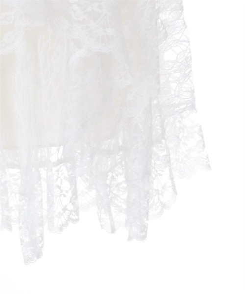 axes femme（アクシーズファム）の「ペチ付イレヘムレーススカート（スカート・レディース・ブラック/ホワイト・FREE）」の21枚目の写真