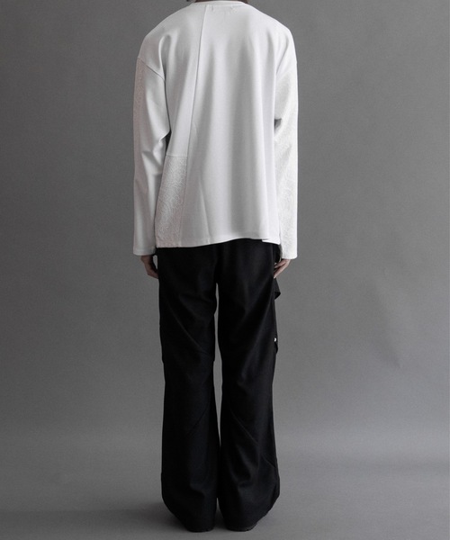 PHILTHEORY（フィルセオリー）の「Lace switch cut-sew/レーススイッチカットソー（Tシャツ/カットソー・メンズ・ブラック/ホワイト・2/1/3）」の14枚目の写真