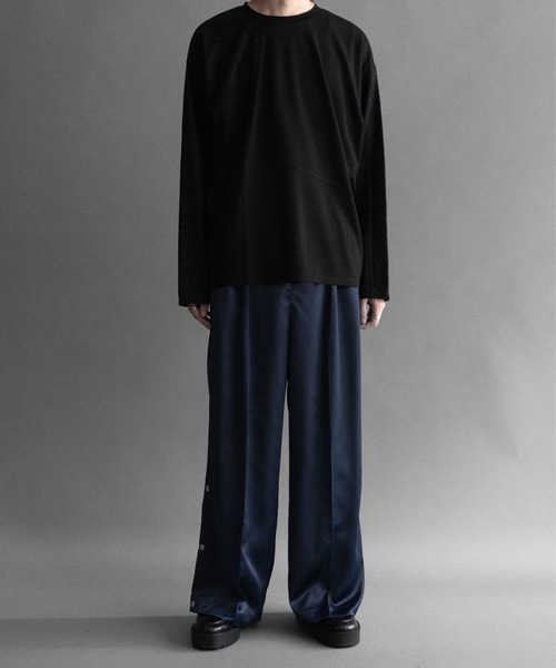 PHILTHEORY（フィルセオリー）の「Lace switch cut-sew/レーススイッチカットソー（Tシャツ/カットソー・メンズ・ブラック/ホワイト・2/1/3）」の20枚目の写真