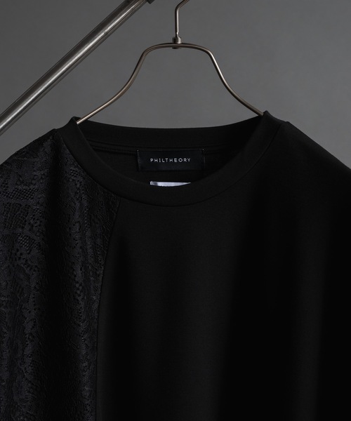 Lace switch cut-sew/レーススイッチカットソー（Tシャツ/カットソー）｜PHILTHEORY（フィルセオリー）