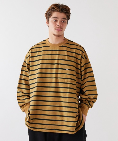 FAT（エフエイティー）の「F.A.T. MEGANDA（エフエイティー メガンダ）（Tシャツ/カットソー・メンズ・キャメル/ネイビー・FAT(XL)/SKINNY(L)）」の2枚目の写真