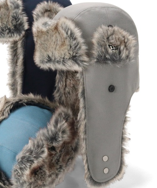 NEW ERA（ニューエラ）の「ニューエラ キャップ トラッパー ONSPOTZ別注（キャップ・メンズ・グレー/ブラック/カーキ/ストーン/ブルー/グレー系その他/ブラウン系その他/ネイビー/グリーン/キャメル・XL/L/M）」の4枚目の写真